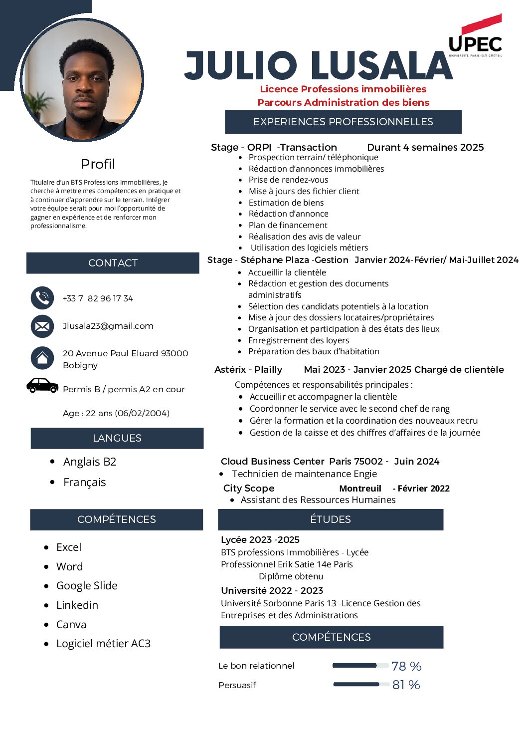 CV JULIO LUSALA