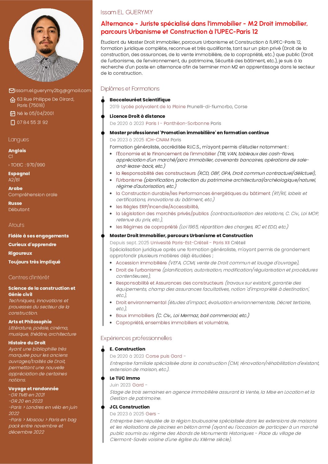 CV M2 El Guerymy Issam