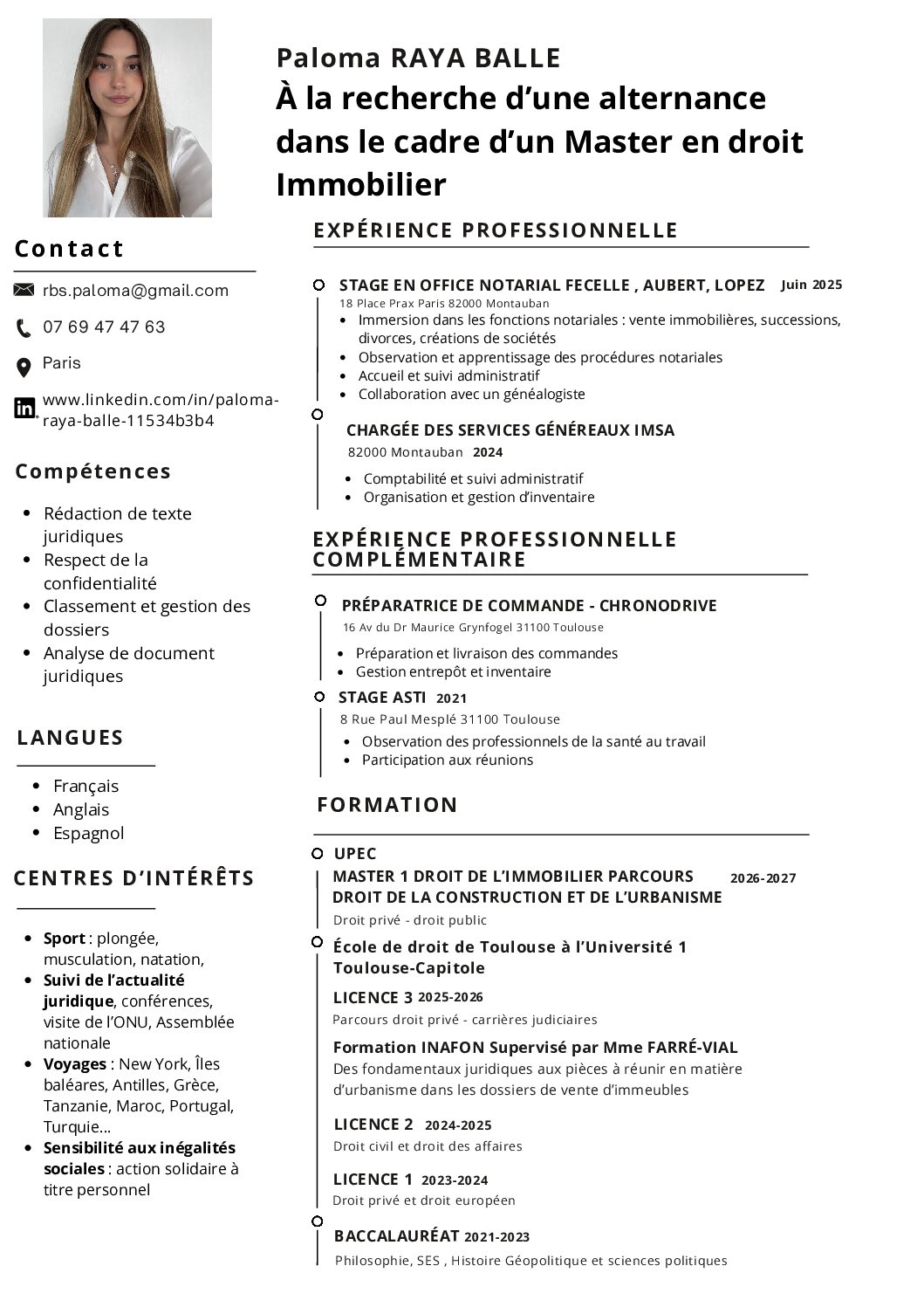 CV PALOMA RAYA BALLE